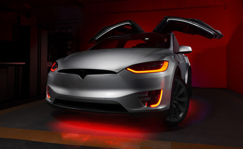 Tesla Model X Headlight & Fog Light DRL Upgrade Kit - ORACLE Lighting - Dynamic ColorSHIFT - Dynamic ColorSHIFT - `16-`21